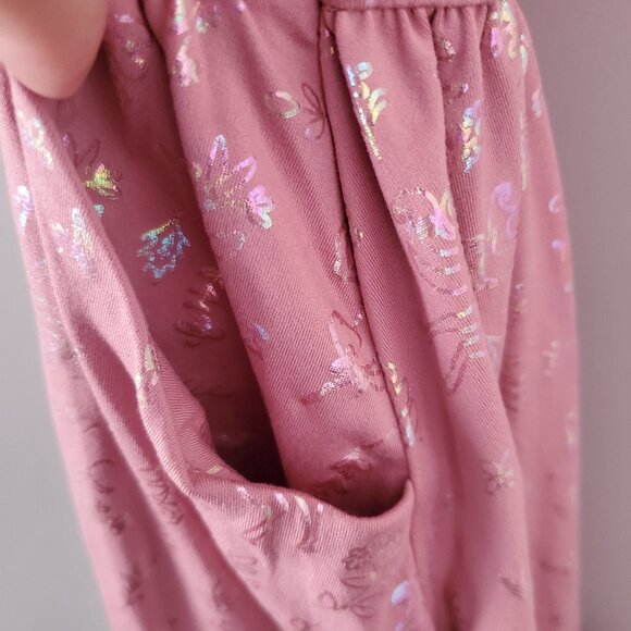 Soho Blue Mauve Purple Unicorn Short Sleeve Dress Girls Size 12 - Picture 3 of 5